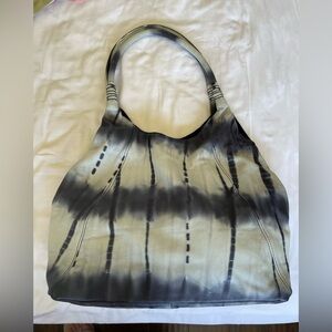 Pure Jill Blue and White Hobo Bag with Tie Dye Design